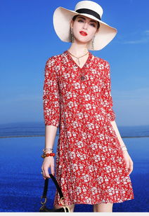 【品牌服裝折扣幾折拿貨慕之淇圓領(lǐng)連衣裙】- 