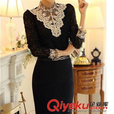 2014春季新款女式百搭大碼韓版修身蕾絲打底衫女款代理網上開店圖片|2014春季新款女式百搭大碼韓版修身蕾絲打底衫女款代理網上開店產品圖片由千千萬順服飾公司生產提供-