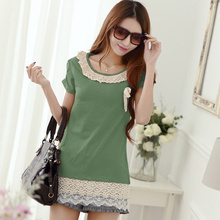 服裝免費代理加盟_圖案:波點_衣長:中長款(65cm